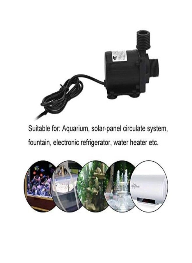Flojoy DC 24V 30W Male Thread 1/2" Brushless Magnetic Drive Centrifugal Submersible & Non Submersible Pump Quiet 900L/H8M, 25Ft for Fish Tank Fountain Pool Pond Aquarium Solar Water Circulation System - Image 2